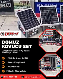 Kutulu Güneş Enerjili Domuz Kovucu