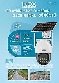 İnox Dijital X12 4G AOV E-SIMLİ Solar Kamera